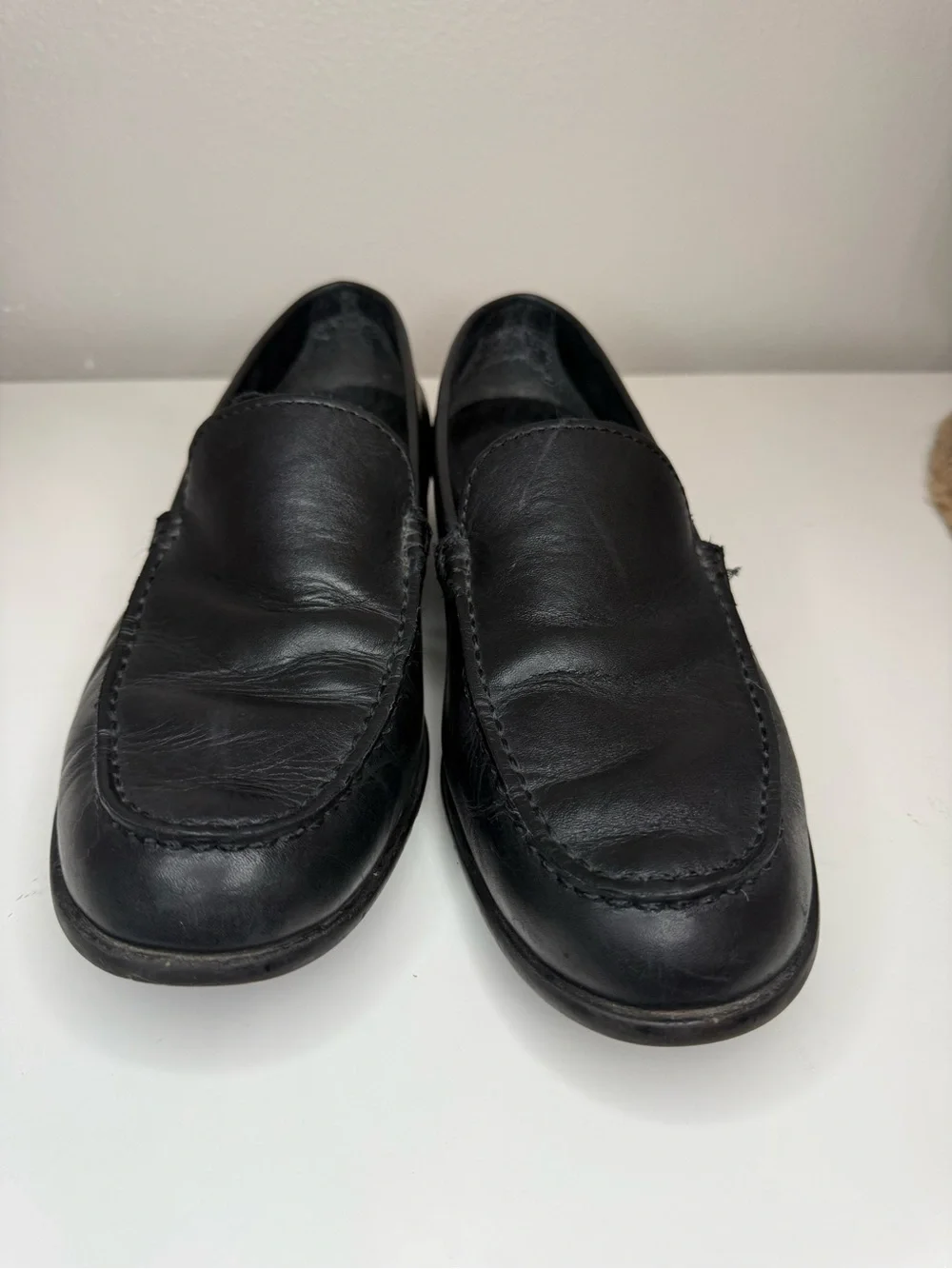 Rockport Walkability Black Leather Loafers Men’s 11 TruTech Comfort Dress Shoes